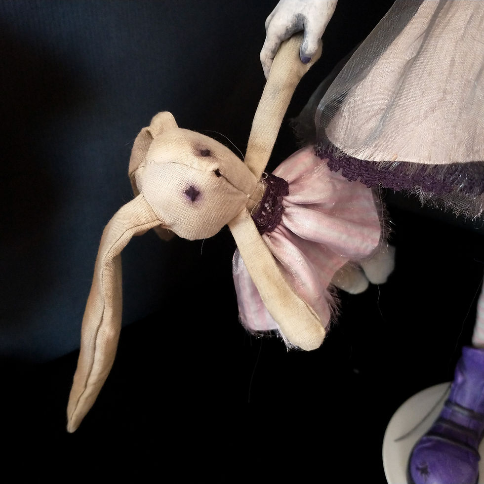 Thumbnail: OOAK Creepy Cute Clown Art Doll Secrets and Lies