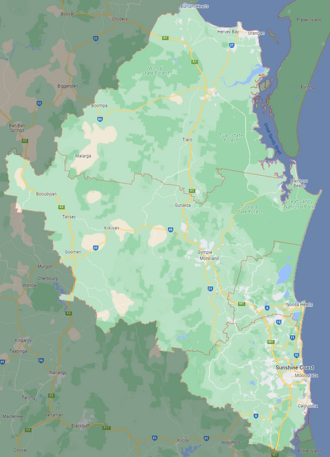 Fabri-Gate Gympie Service Map - Wide Bay, Fraser Coast & Sunshine Coast Gate Repairs & Servicing