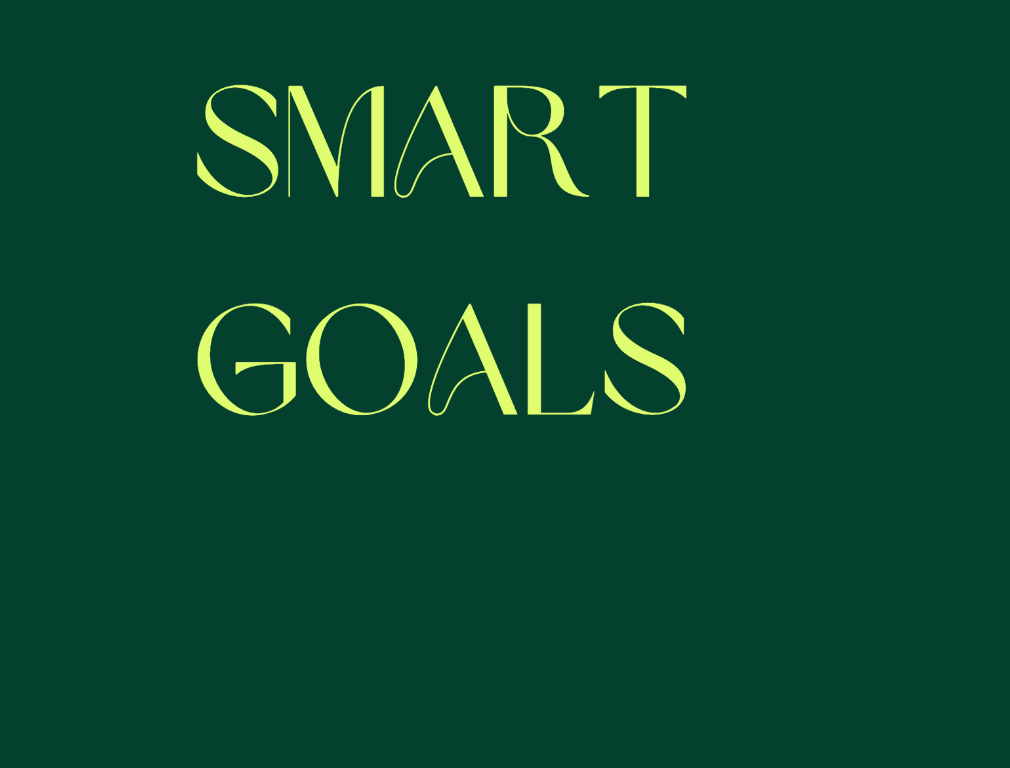 Worksheet 3 -Smart Goals