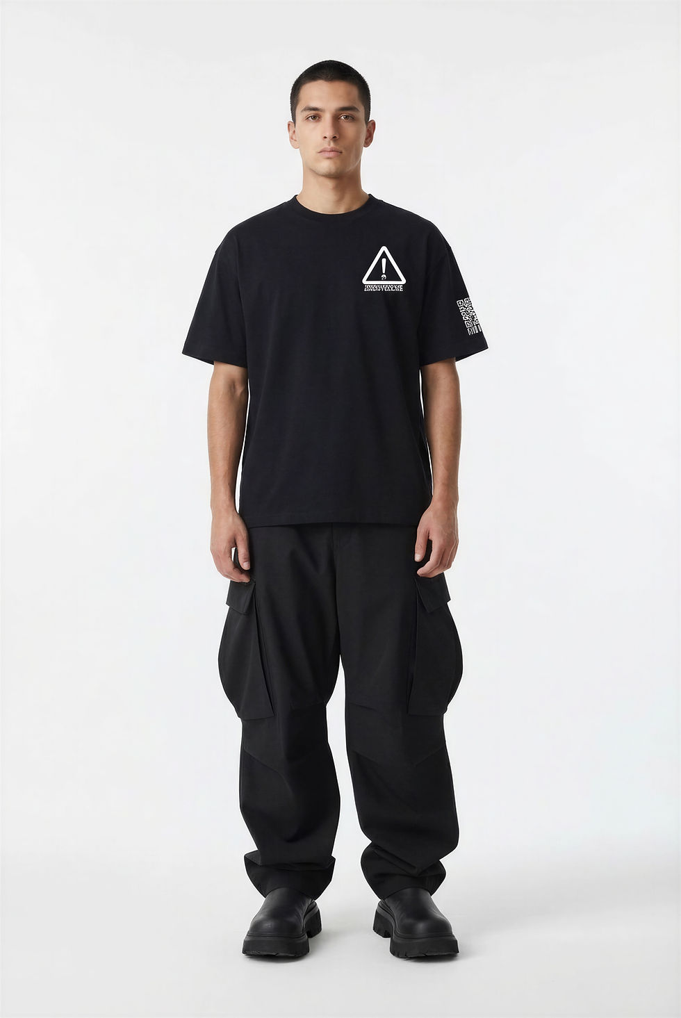 Thumbnail: SN WARNING LABEL Unisex Oversized Cotton UNISEX T-Shirt