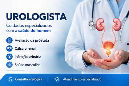 Urologista em Cabo Frio – avaliação da próstata, cálculo renal, infecção urinária e saúde masculina