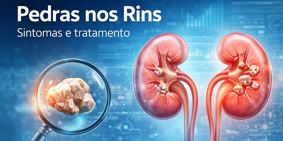 Pedra nos rins: sintomas e tratamento