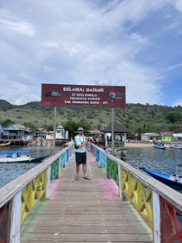 Entering Komodo island/national park
