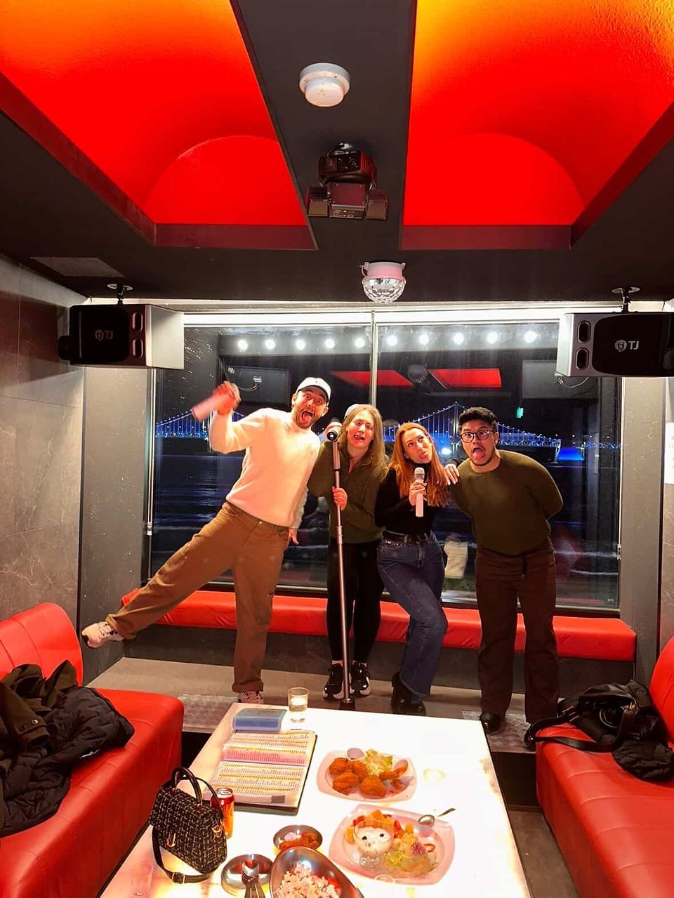 Karaoke night with new friends