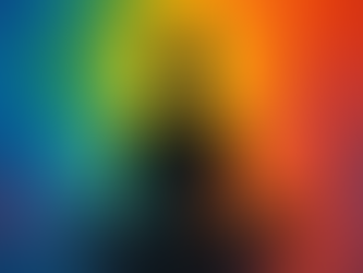 swirling vibrant colors with a shadow of a person meditating