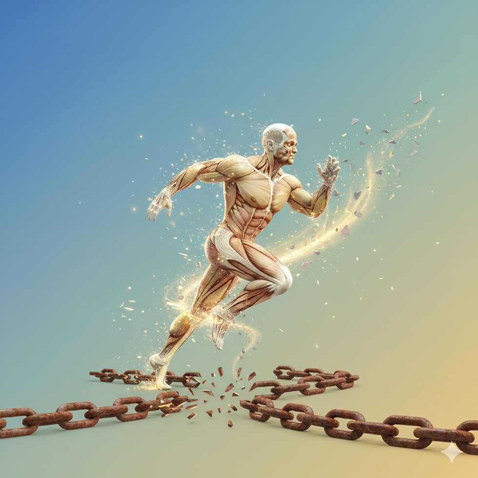 a broken chain laying on the ground