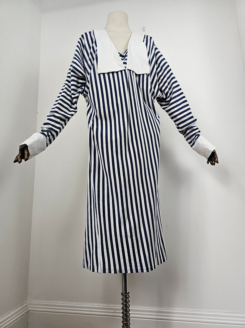 Thumbnail: Vintage 1980s Arabella Pollen Stripe T shirt Dress 