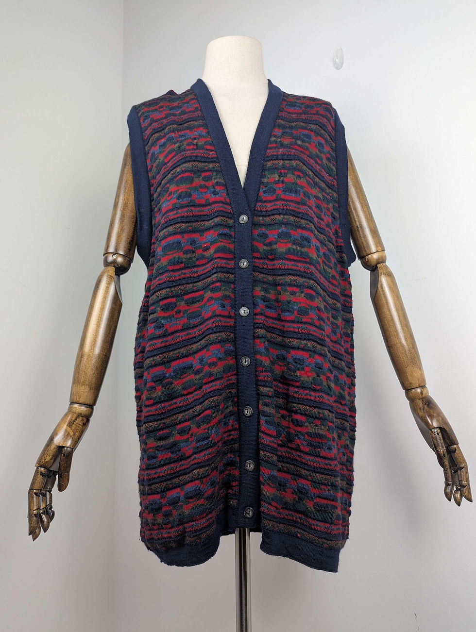 Vintage Knit Waistcoat in a Gorgeous Merino Wool