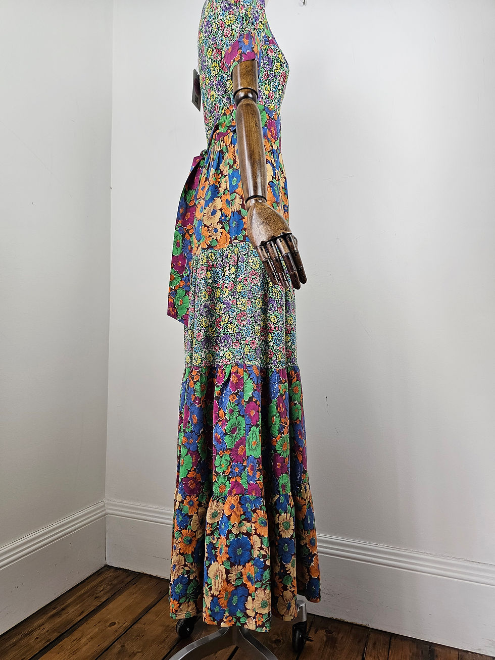 Thumbnail: Vintage 1970s Miss T Maxi Dress 