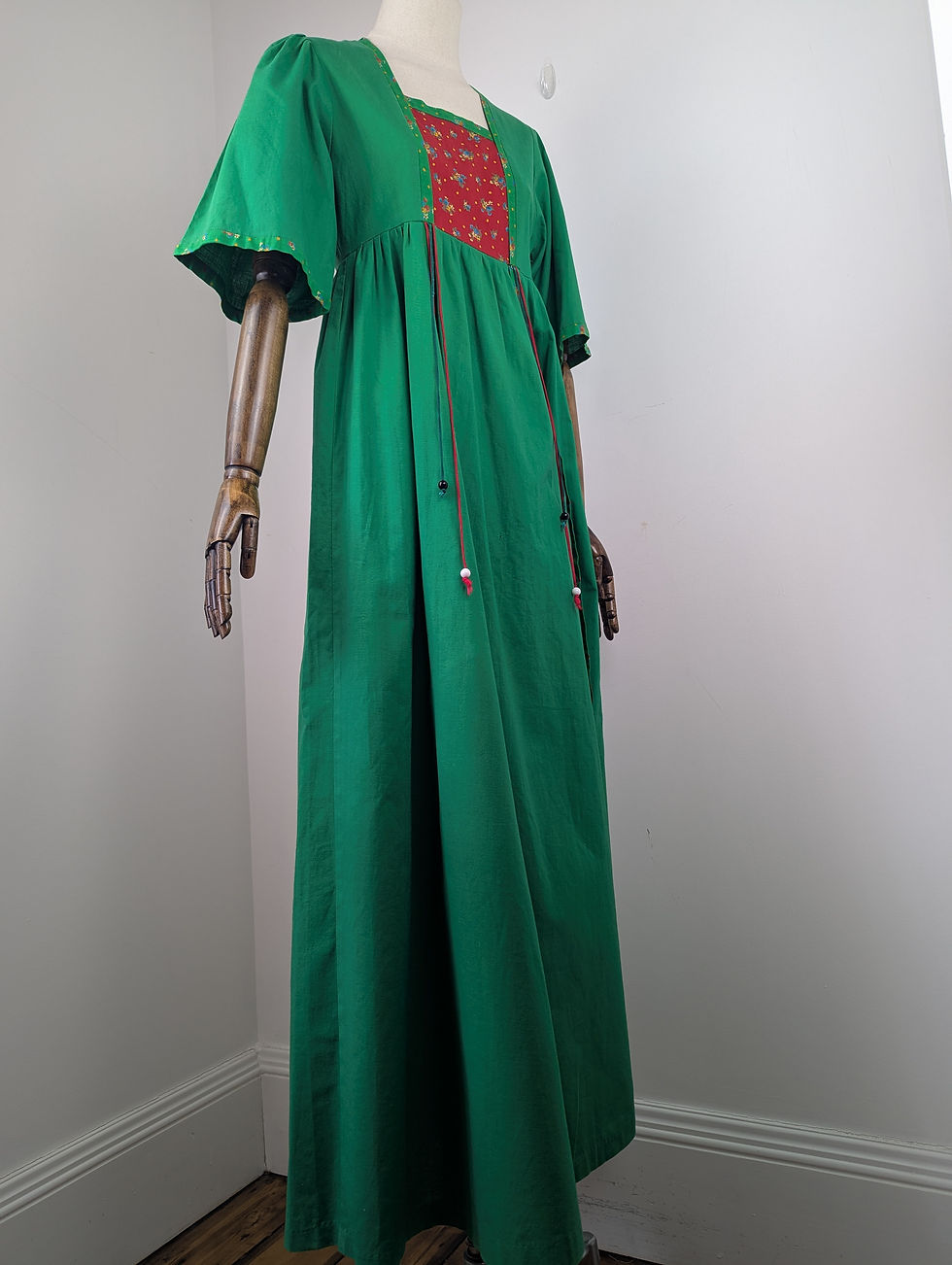 Vintage 1970s Ann Reeves Maxi Dress