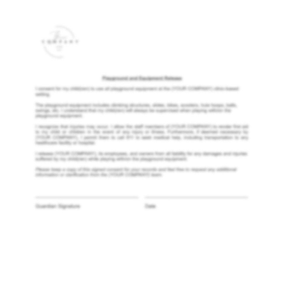 Equipment Release