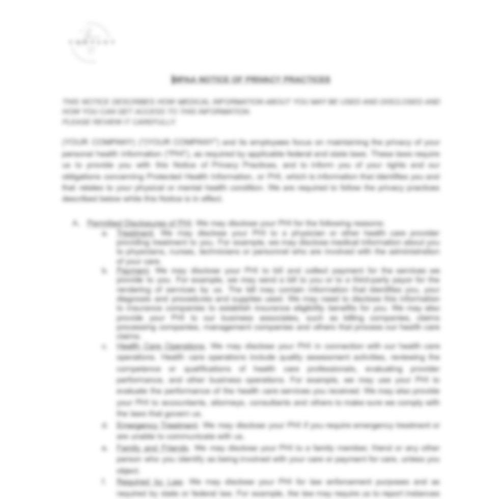 HIPAA Notice