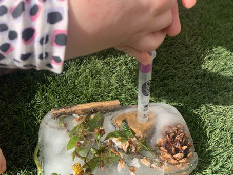 Science experiment for toddlers.