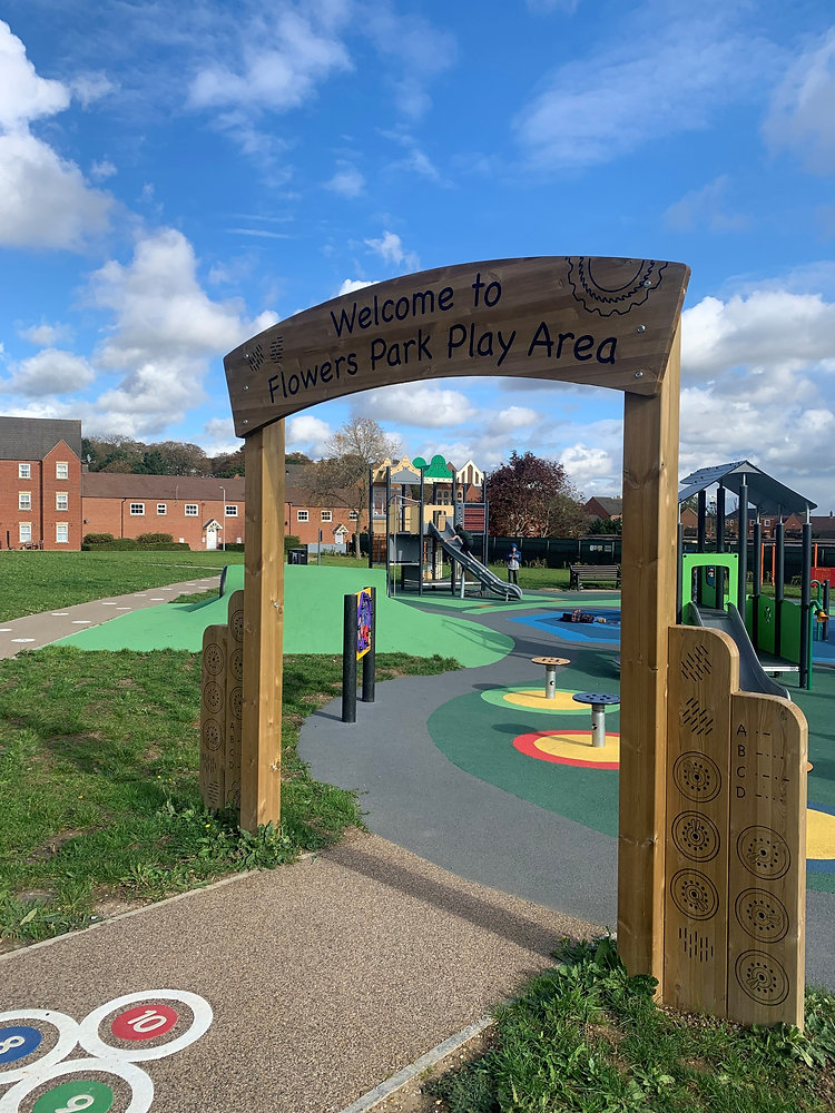 Flowers Play Park Bletchley