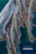 Aerial photo of coast and sea