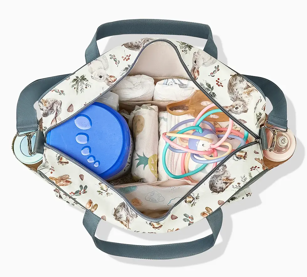 Thumbnail: Fashion Mommy One Shoulder Messenger Bag Multifunctional Mommy Handbag Storage B