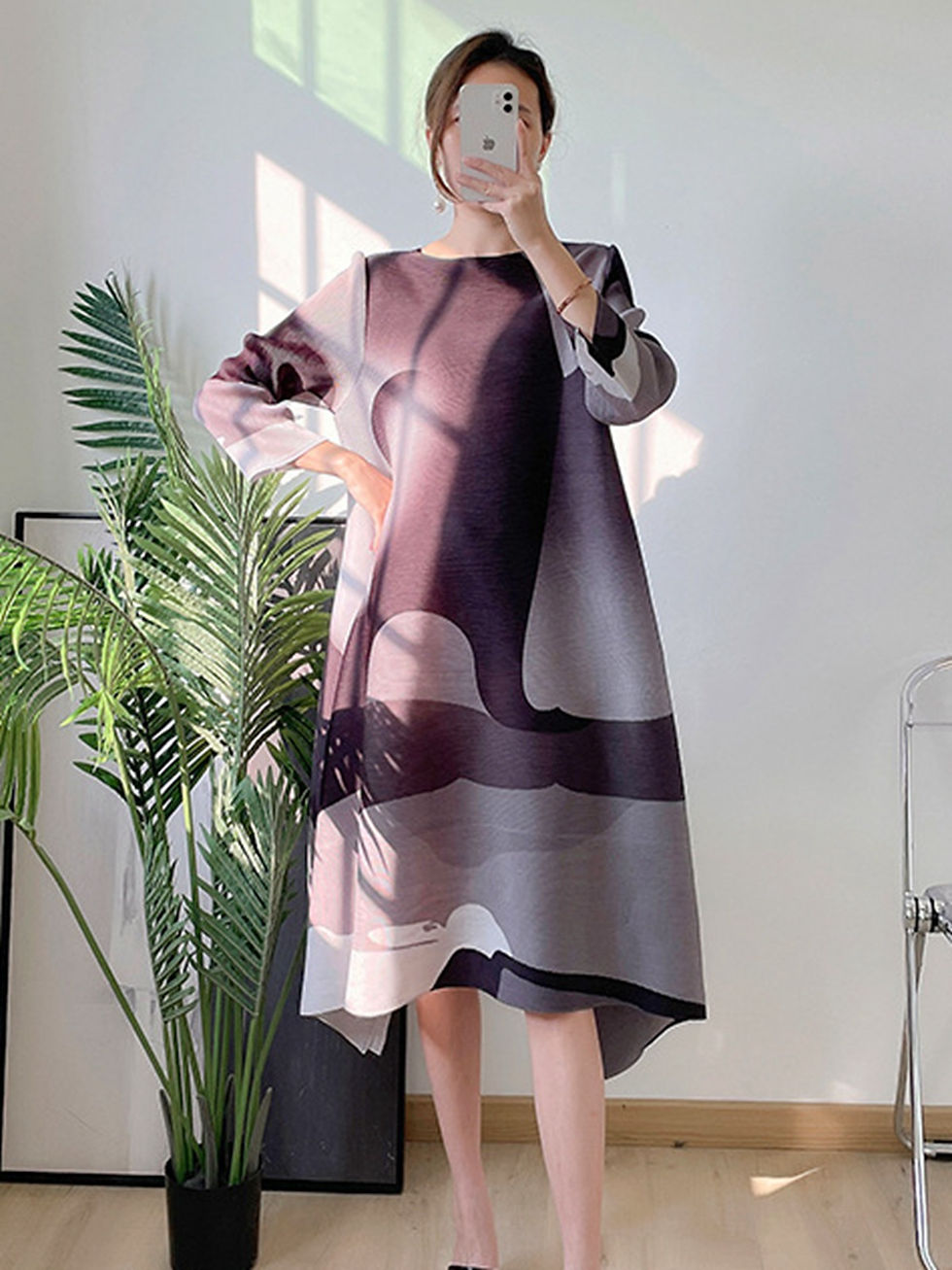 Thumbnail: Fashionable printed dress for women, summer 2026, European and American style, p