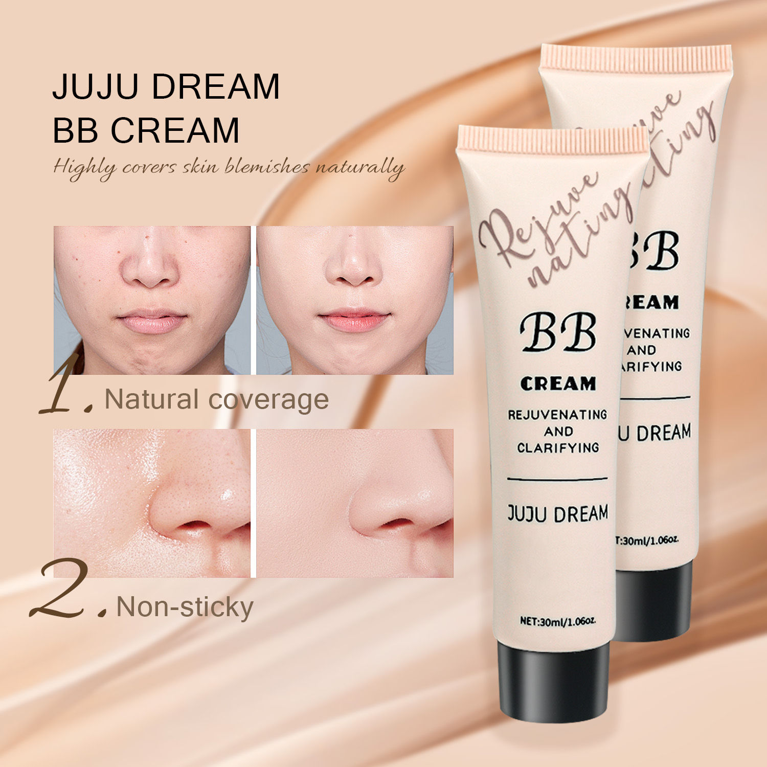 Long-Lasting Liquid and Moisturizing Foundation