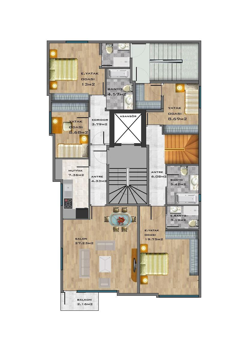 Apartment Plan Visualization – Freelance Student Work - Pre-Tender