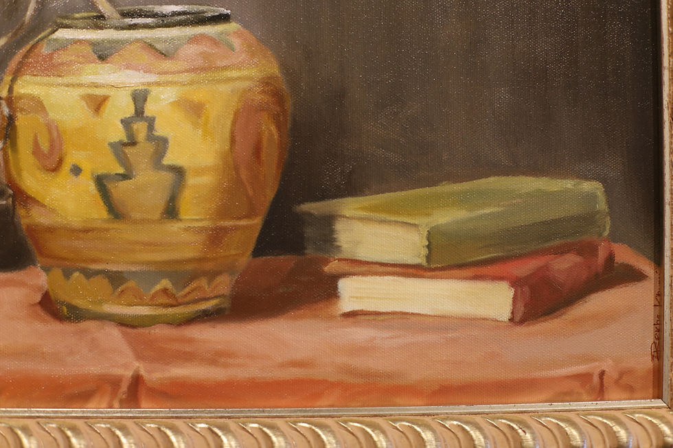 Thumbnail: "Vase and Books" Original Artwork