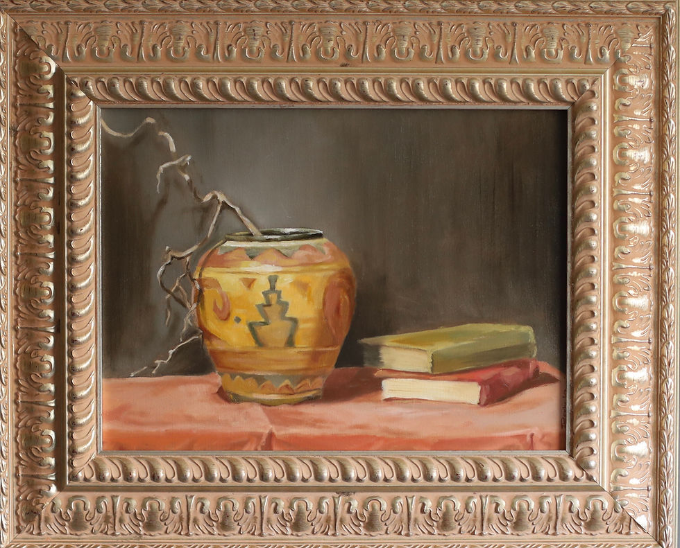 Thumbnail: "Vase and Books" Original Artwork