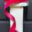 Thumbnail: Dark pink 1 inch, Farrisilk velvet luster ribbon - 10 yards, wired