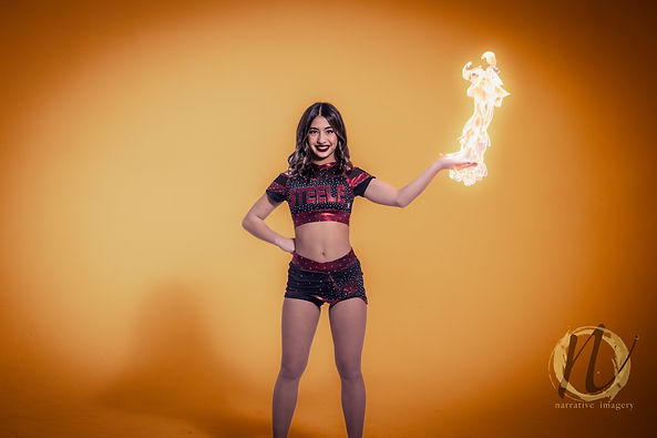 Fire Cheerleader Photo Colorado