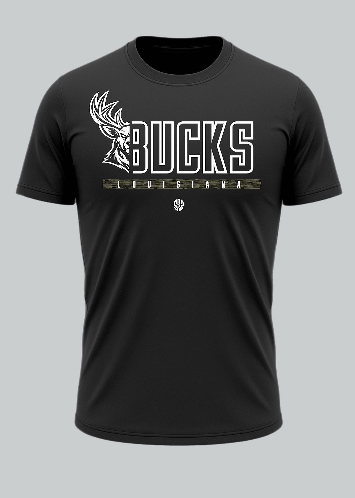 BUCKS BLACK T SHIRT SHORT SLEEVE