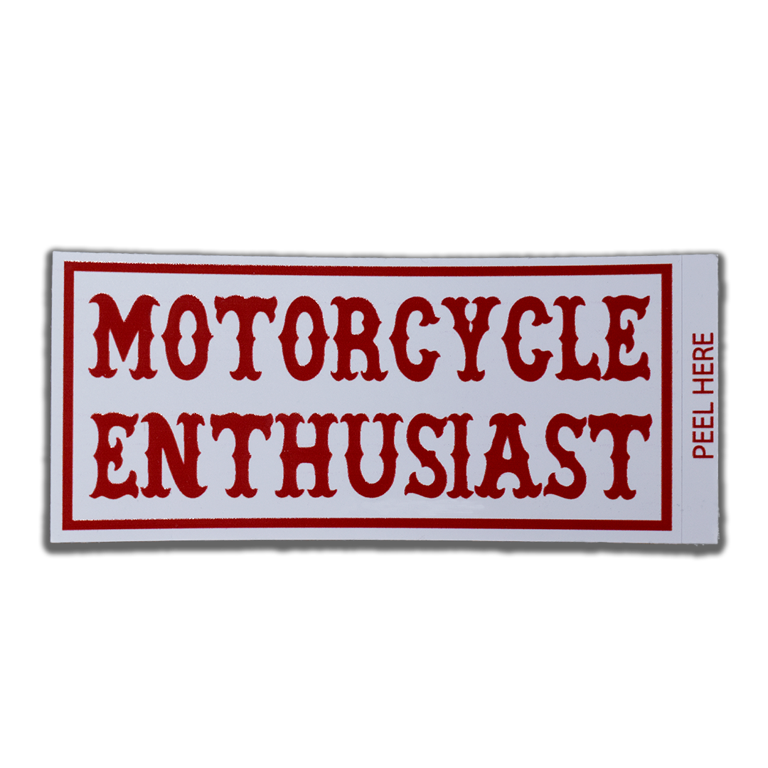 Motorcycle Enthusiast Sticker