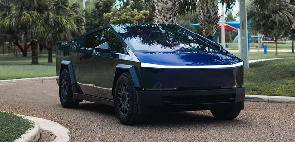 CybertruckDIY PPF Paint Protection Film Wrap Ultra-Gloss STone Blue