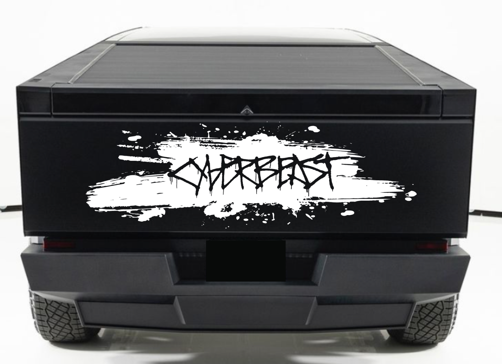 Rear Bed Door Mud Cyberbeast Graffiti
