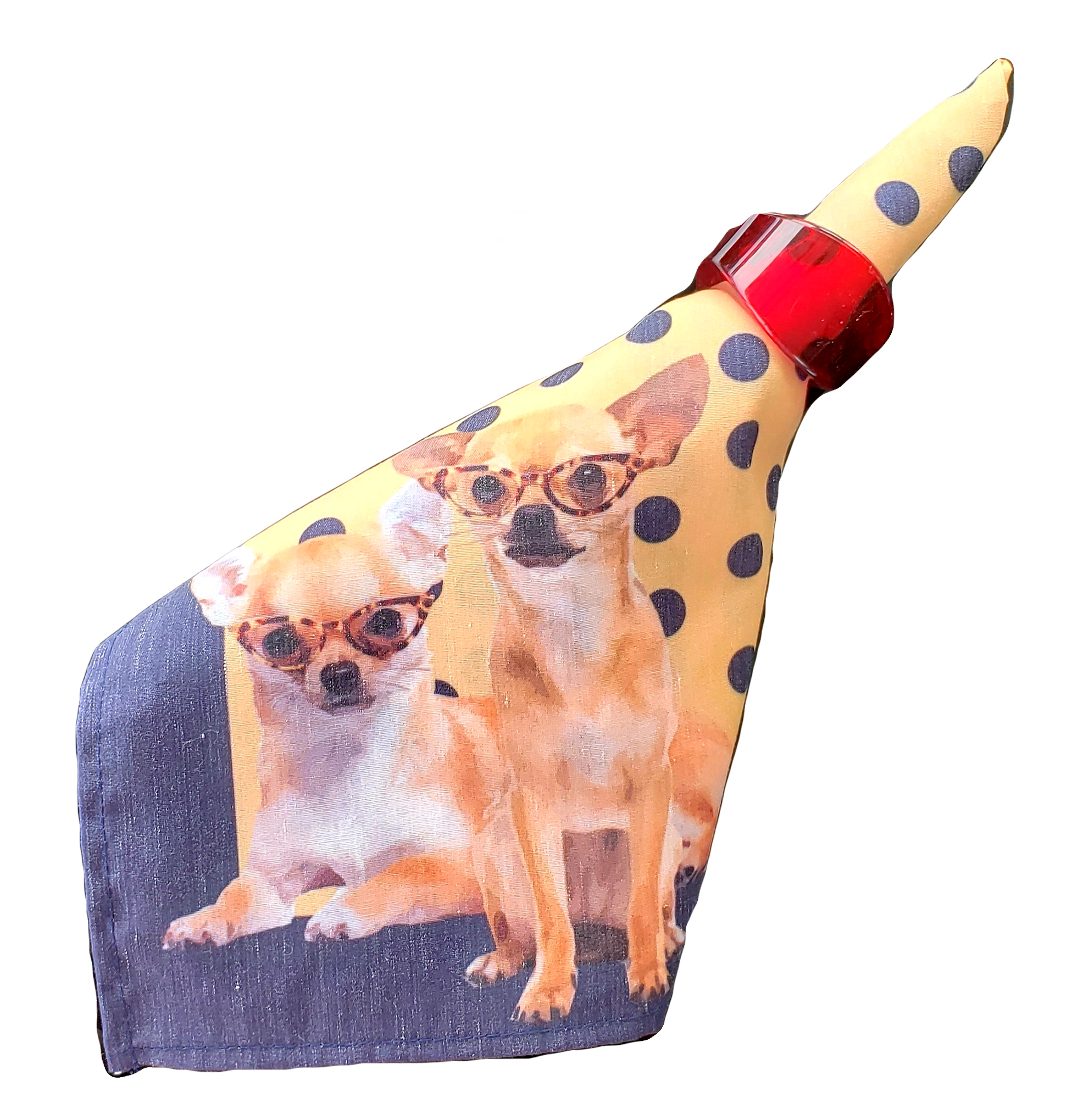 Guardanapo Ju e Jô Poá Azul