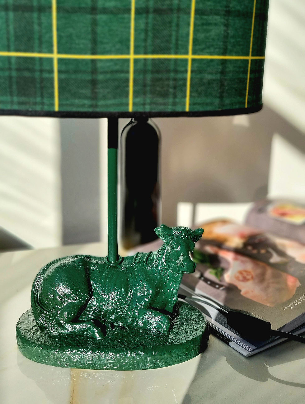 Miniatura: Base Luminária Vaca Juju, Verde Musgo