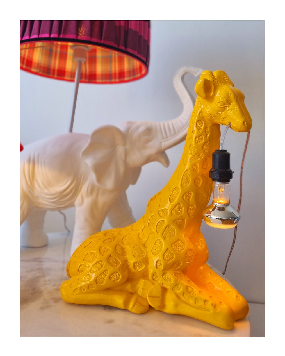 Miniatura: Luminária Girafa que leva luz, Amarela