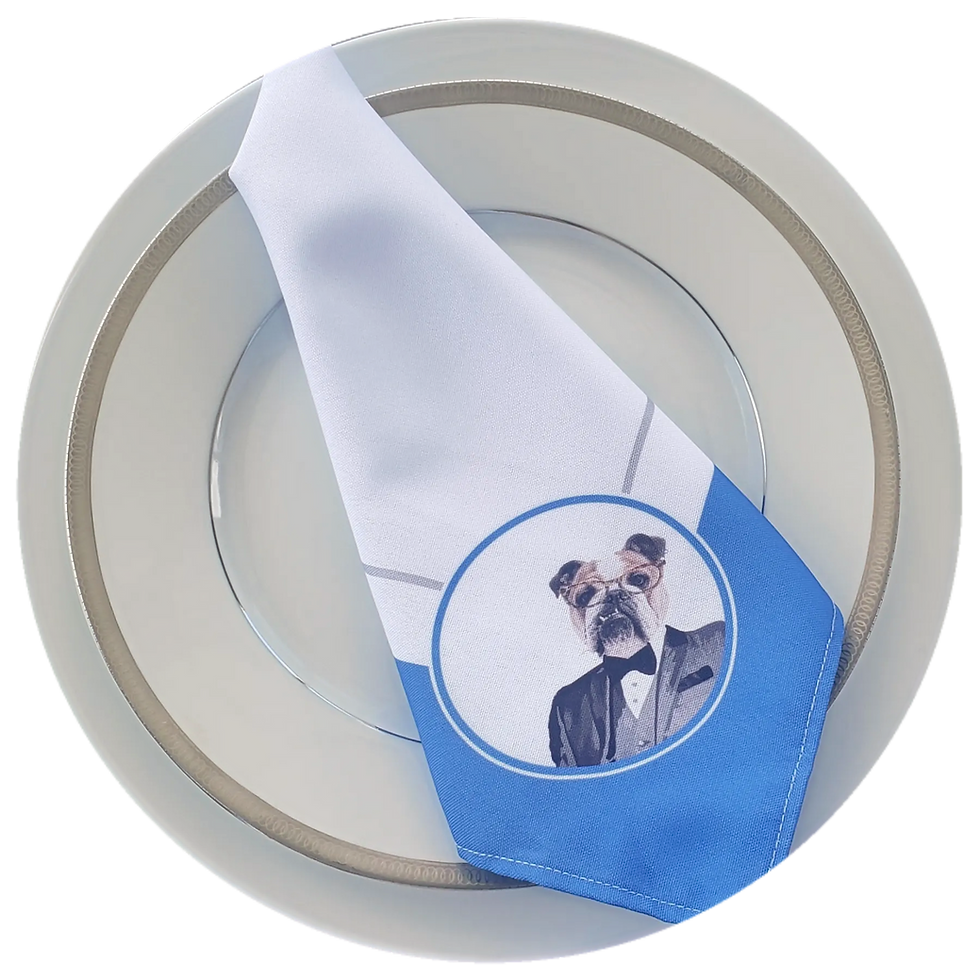 Miniatura: Guardanapo Bulldog Black Tie