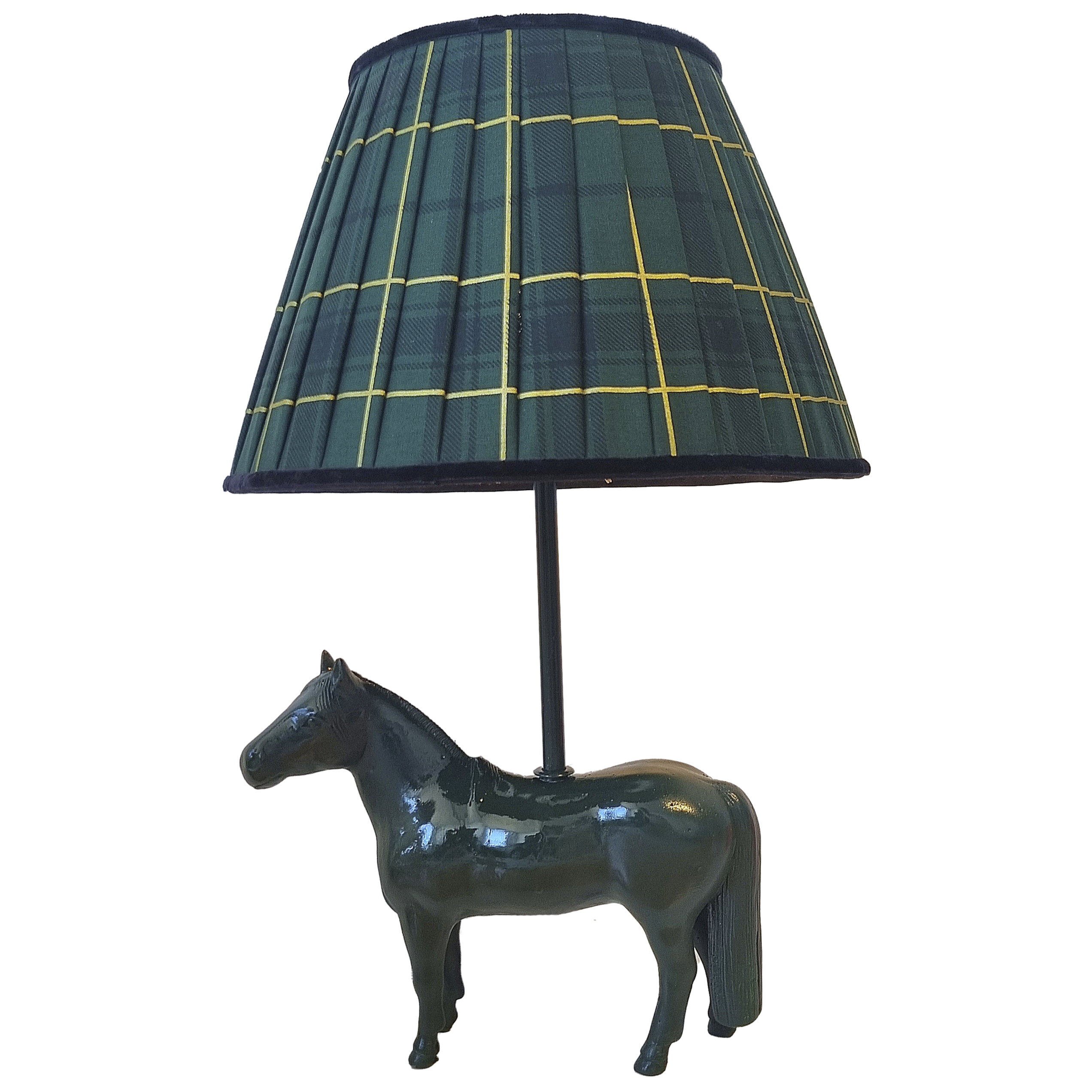Base Luminária Cavalo Crioulo, Verde Musgo