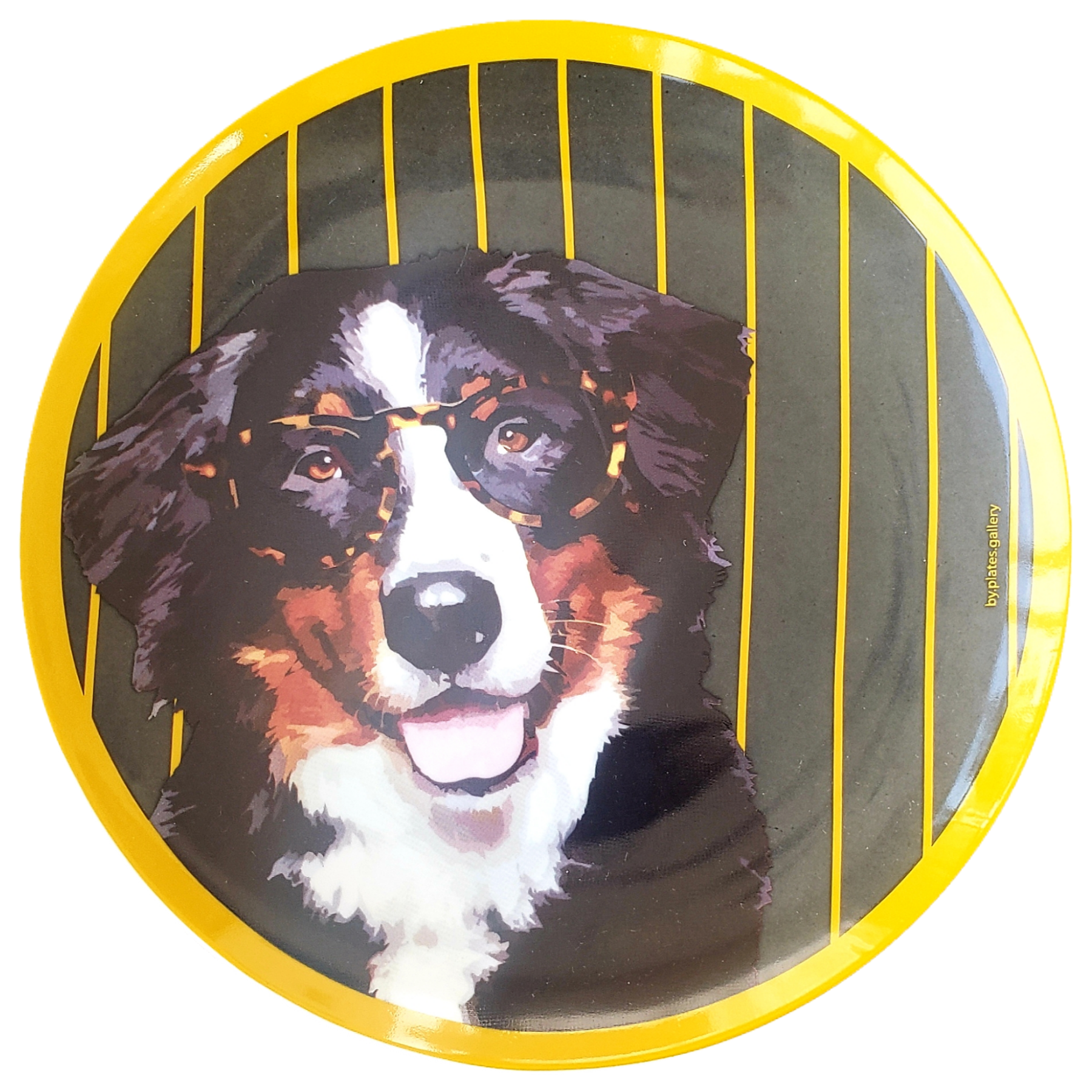 Prato de Porcelana Cachorro Bernese Joseph - 24 cm