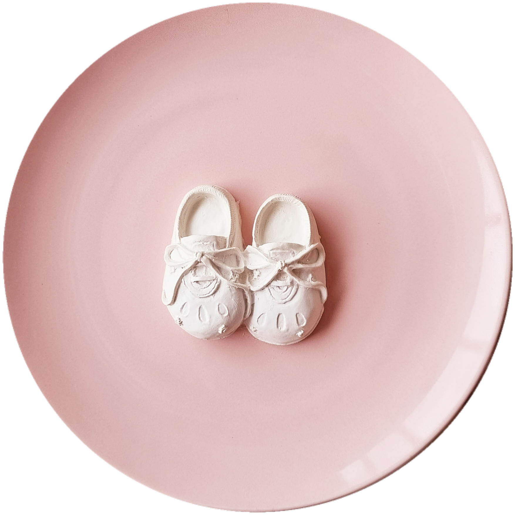 Prato Sapatinhos 3D, Rosa - 26cm