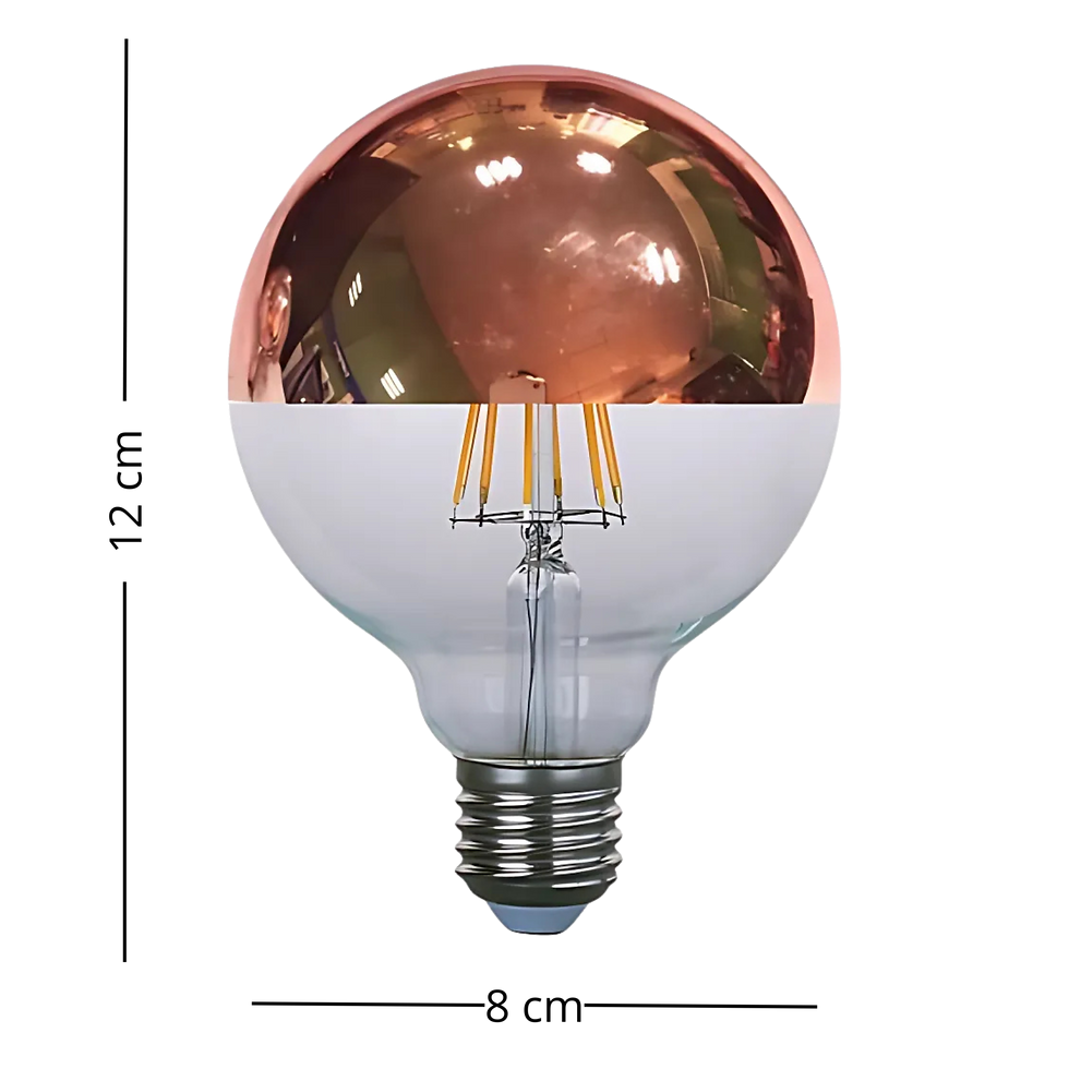Miniatura: Lâmpada Defletora Globo Cobre G80 4w – Iluminação Decorativa Sofisticada