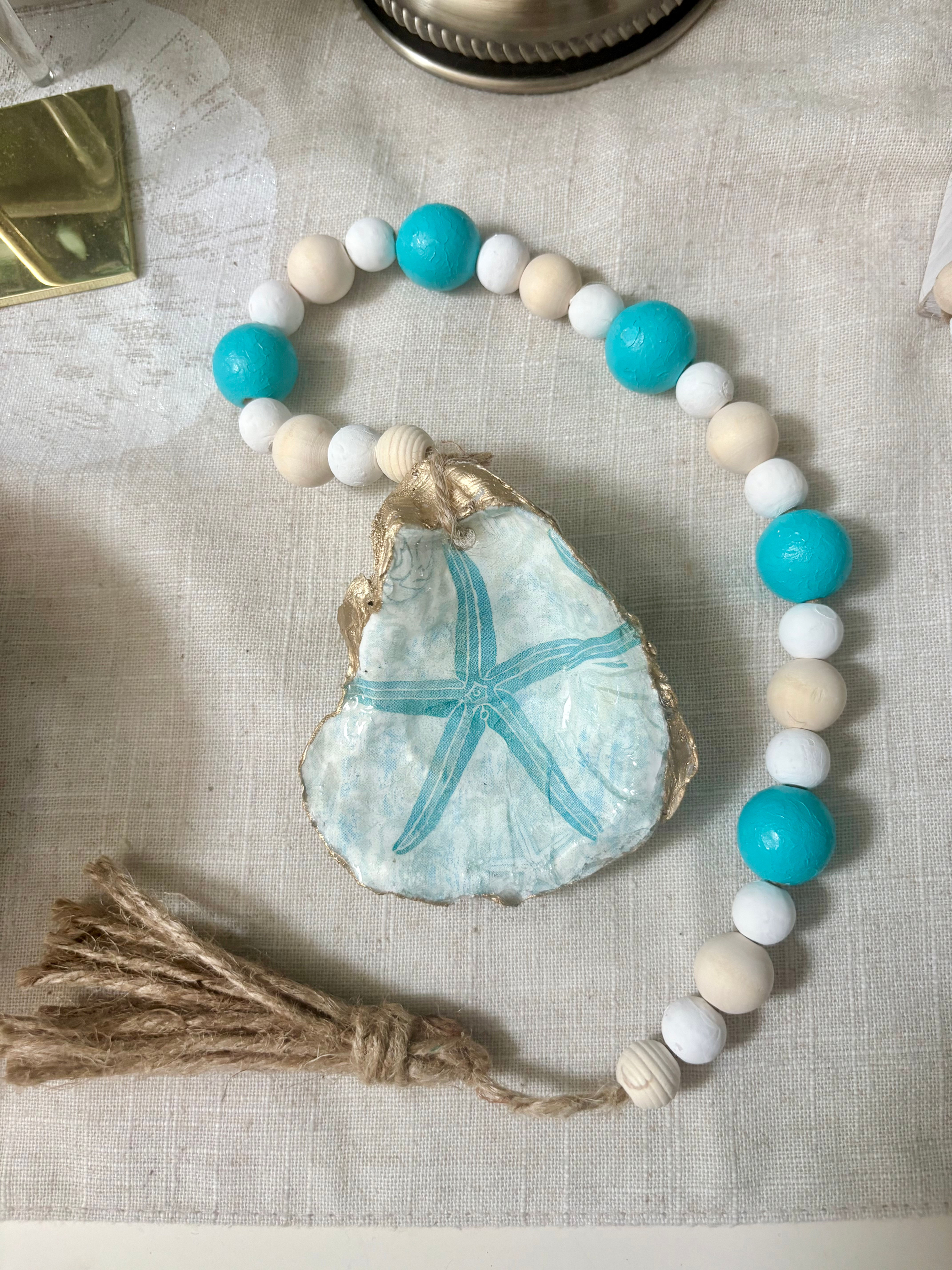 Teal Starfish Garland