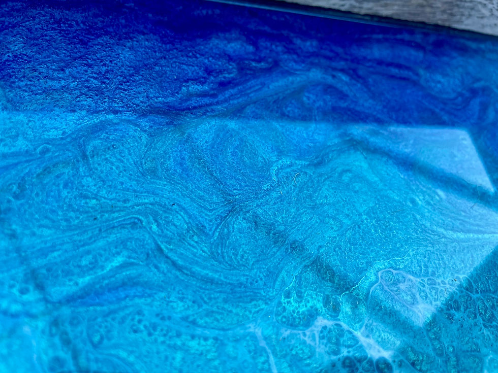 Thumbnail: Medium White Washed Ocean Wave Tray