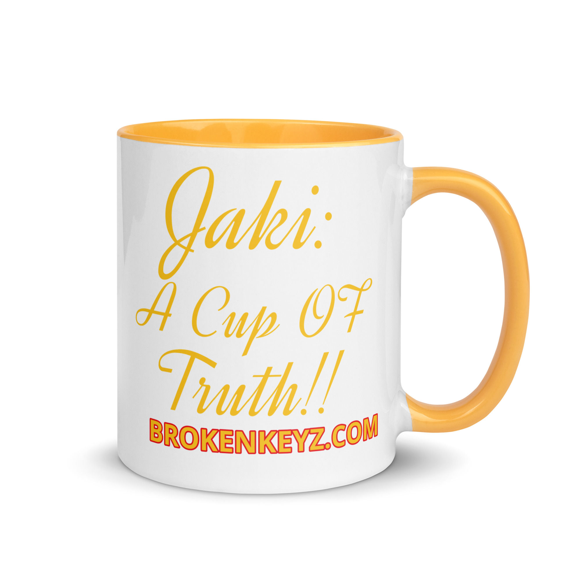 Jaki: A Cup of Truth!! Mug with Color Inside