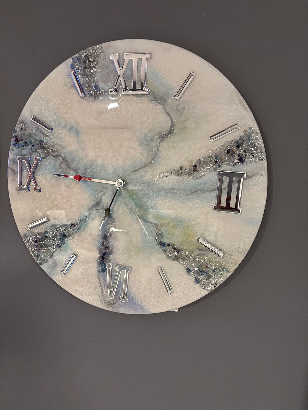 Thumbnail: 20" Resin Jeode Epoxy Wall Decor clock 