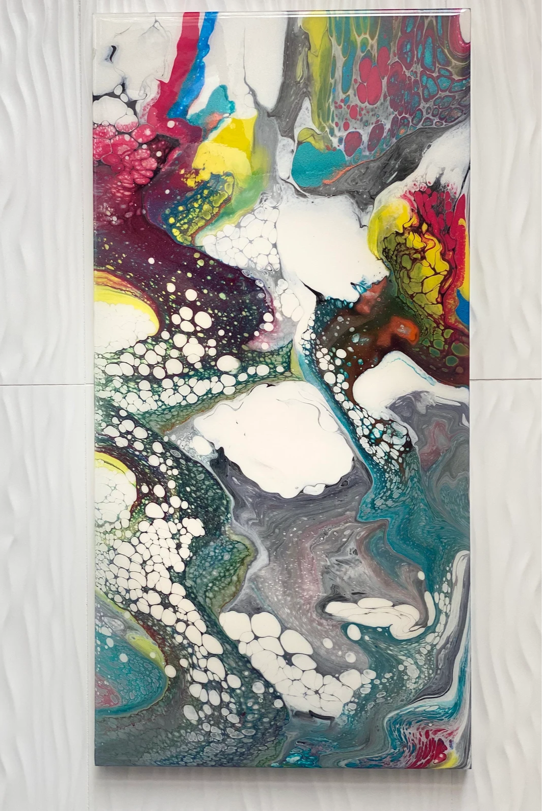 Fluid Rainbow - (Set of 2) 12" x 24"