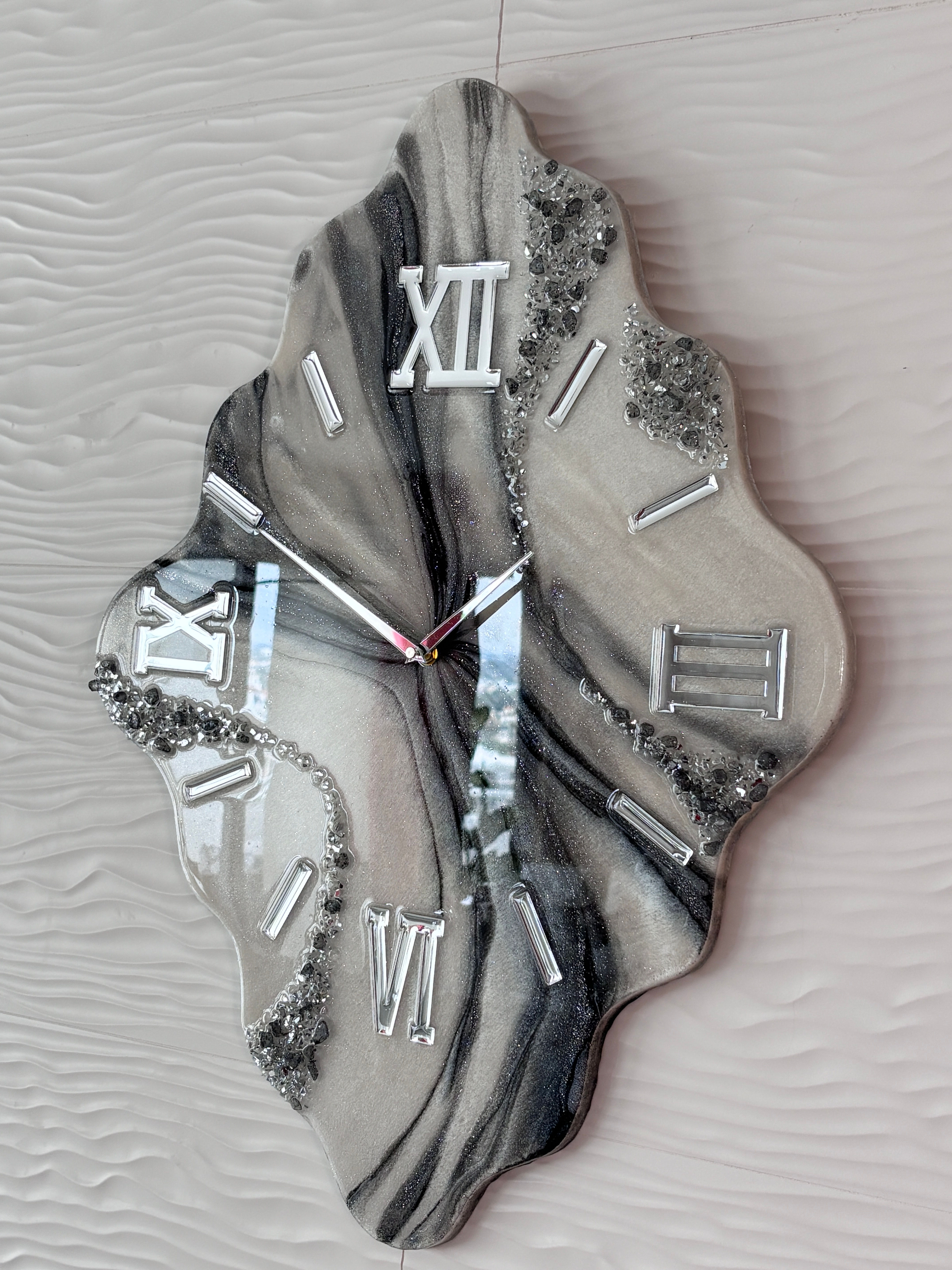 Geode Wall Clock Modern - Abigail