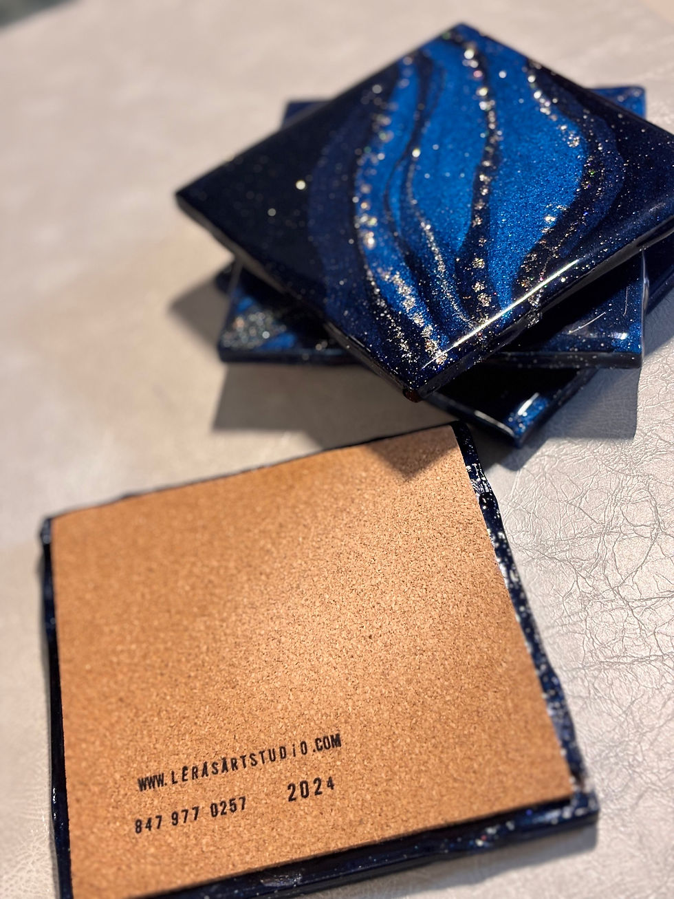 Thumbnail: Set of 4 Coasters - galaxy 