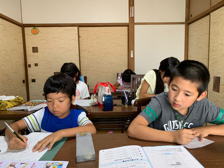 8/9、夏休みの放課後寺子屋みよしです。