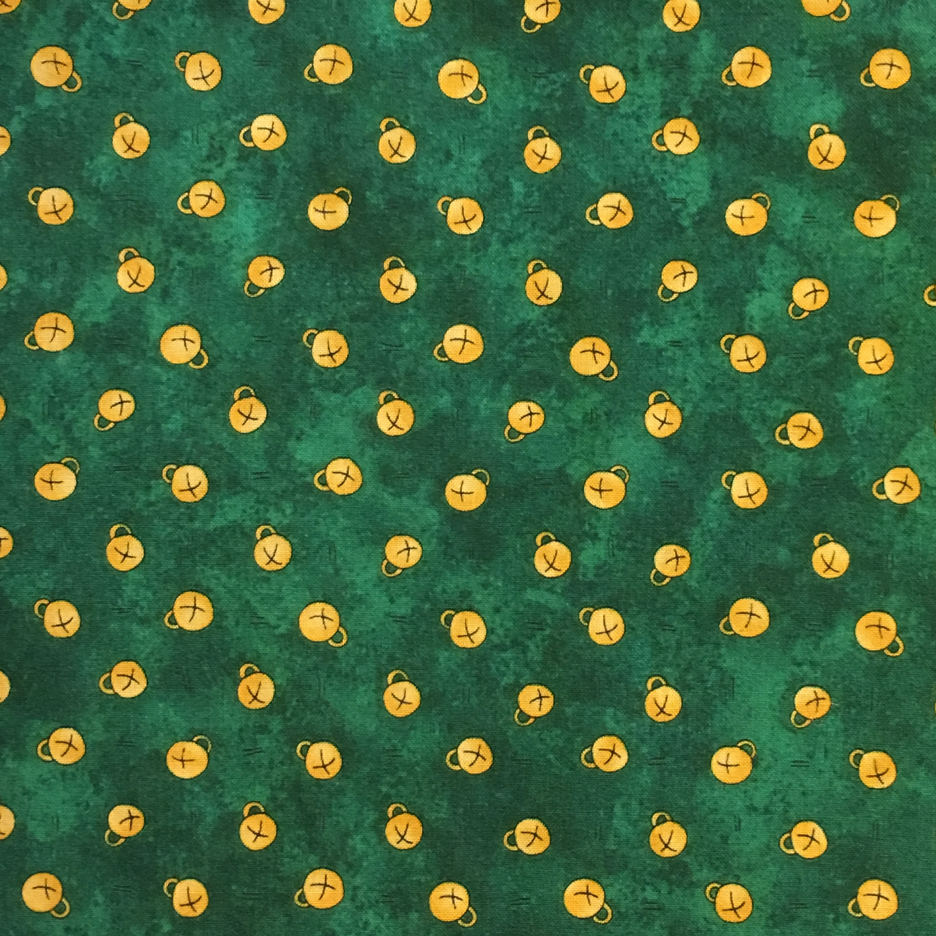 Face Mask - Christmas Bells (Green)