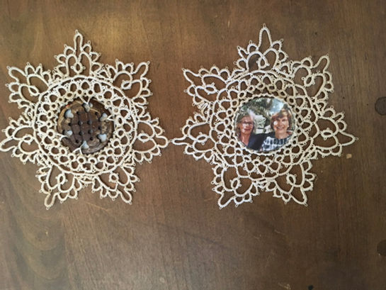 Friendship Picture Frame with button backing