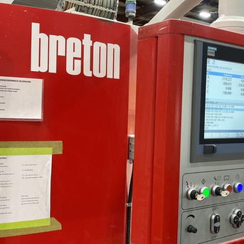 Breton industrial machine with control panel